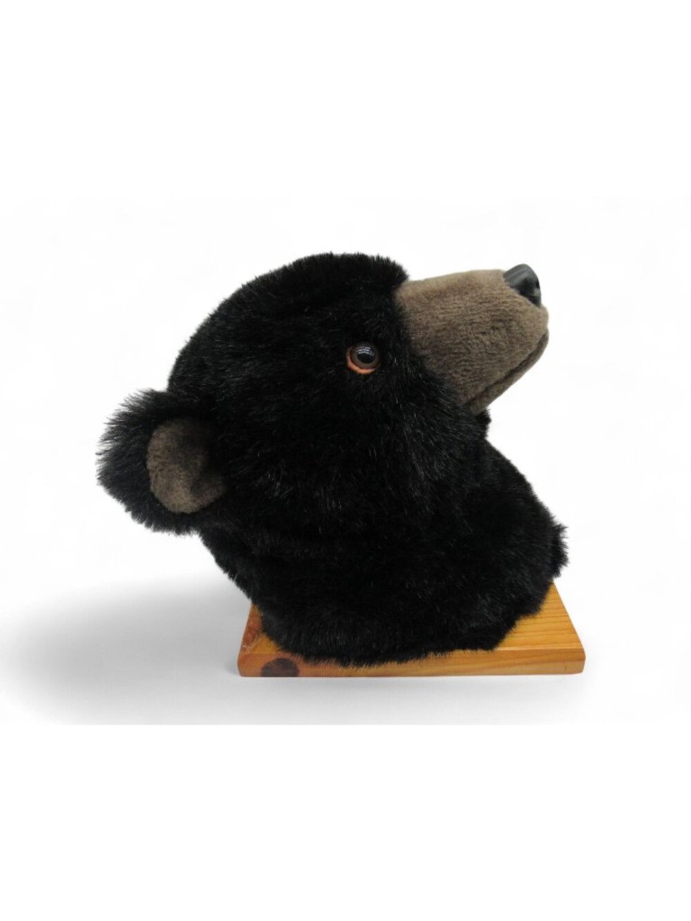 Vintage CIMA Black Bear Plush Wall Mount Cabin Decor Canada Faux Fur